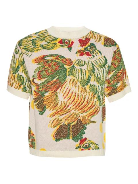 chicken-motif T-shirt by HENRIK VIBSKOV