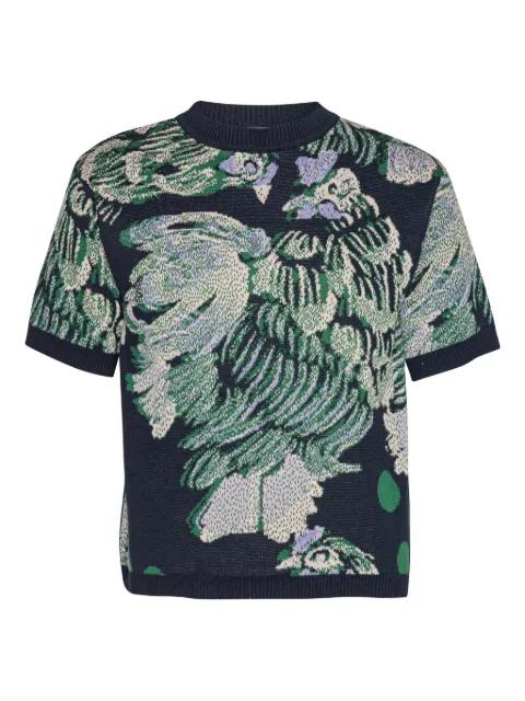 chicken-motif short-sleeve T-shirt by HENRIK VIBSKOV