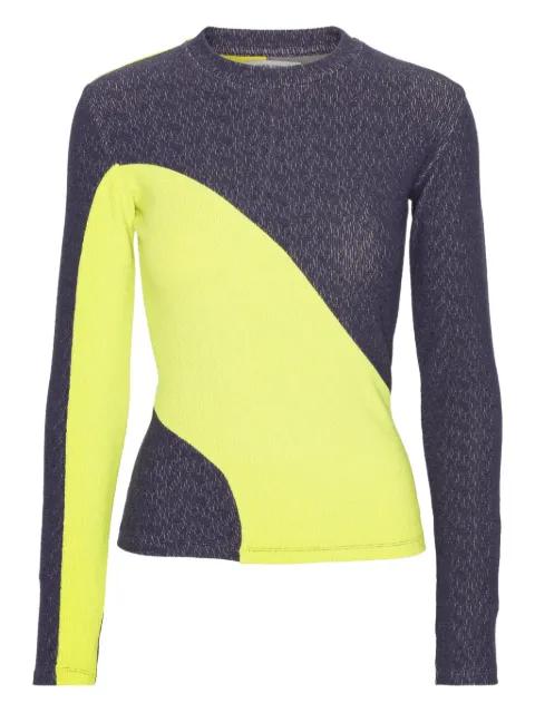 colour-block long-sleeve T-shirt by HENRIK VIBSKOV
