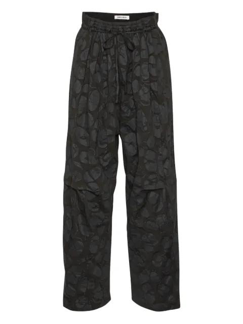 drawstring print trousers by HENRIK VIBSKOV