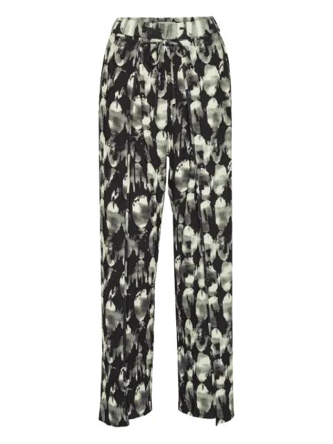 drawstring print trousers by HENRIK VIBSKOV