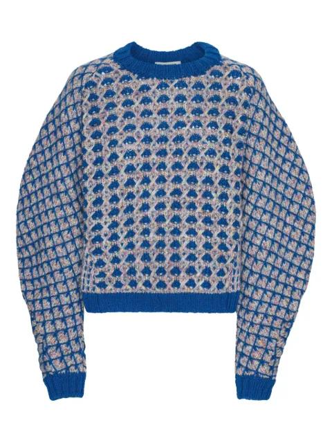 geometric-pattern sweater by HENRIK VIBSKOV