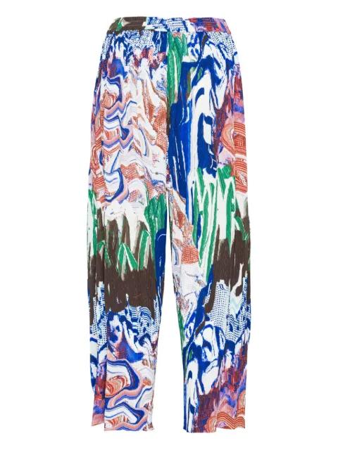 graphic-print trousers by HENRIK VIBSKOV