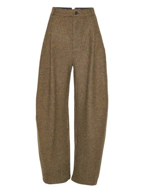 houndstooth-pattern trousers by HENRIK VIBSKOV