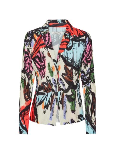 plissé floral jacket by HENRIK VIBSKOV