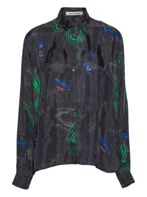 printed long-sleeved shirt by HENRIK VIBSKOV