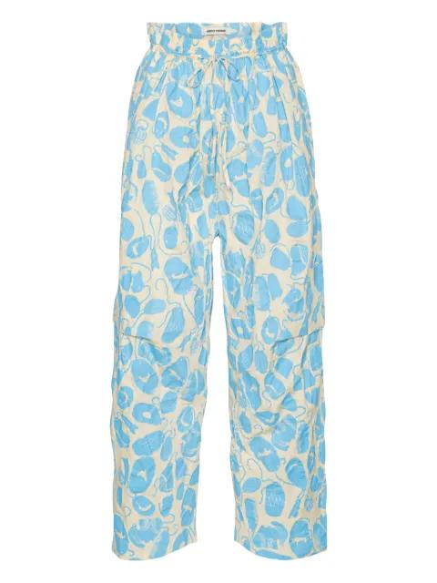 printed trousers by HENRIK VIBSKOV