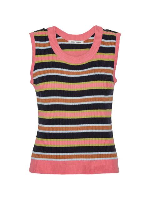 striped knitted vest by HENRIK VIBSKOV