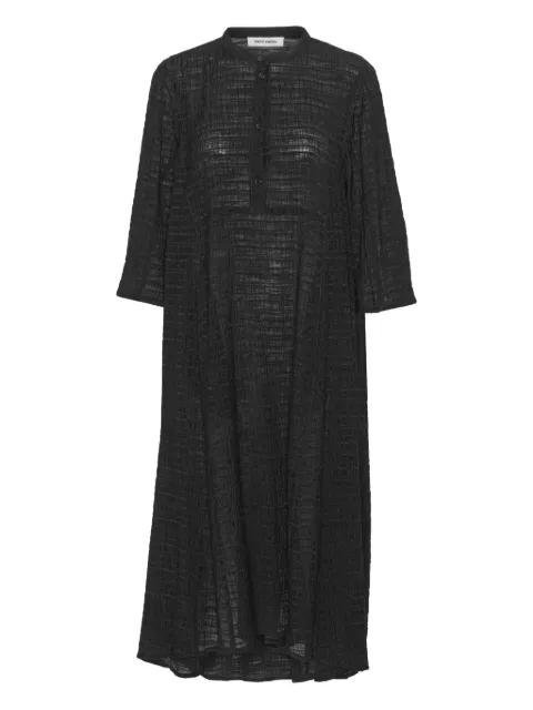 textured button-front maxi dress by HENRIK VIBSKOV