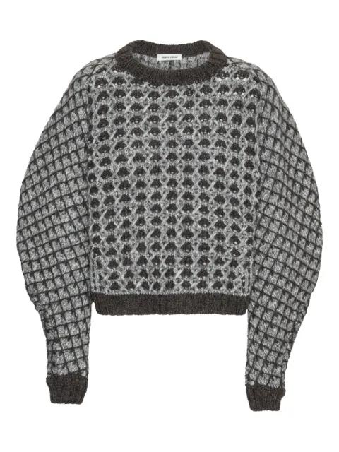textured long-sleeve sweater by HENRIK VIBSKOV