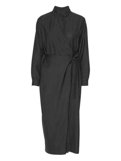 wrap-tie shirt dress by HENRIK VIBSKOV
