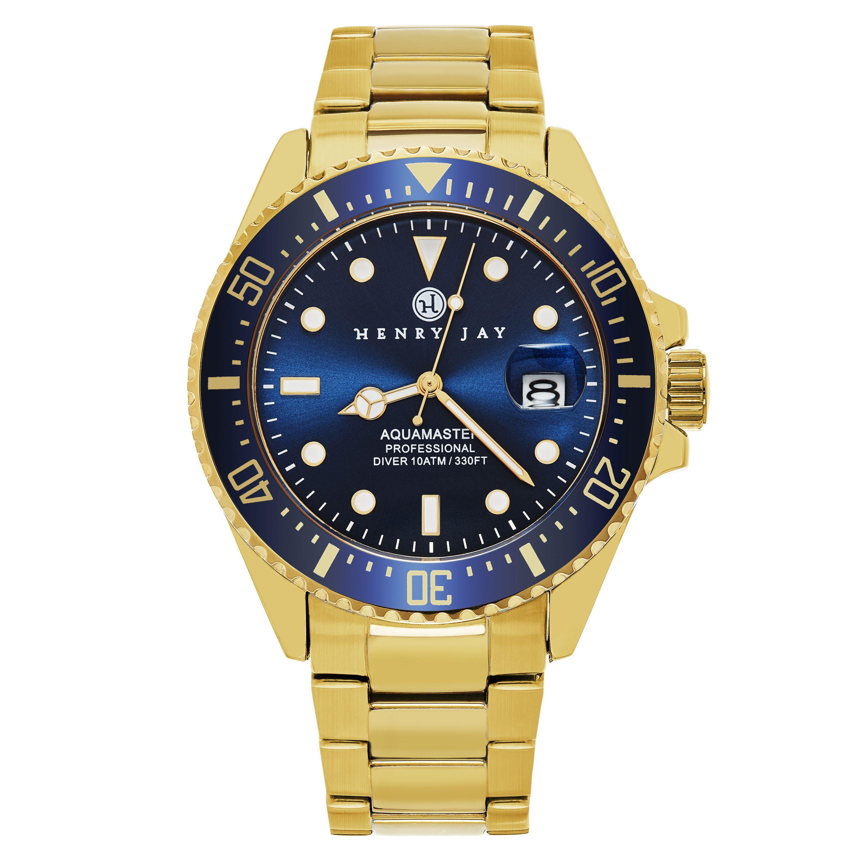 Quartz Stainless Steel Specialty Aquamaster Professional Dive Watch by HENRY JAY Quartz Stainless Steel Specialty Aquamaster Professional Dive Watch by HENRY JAY