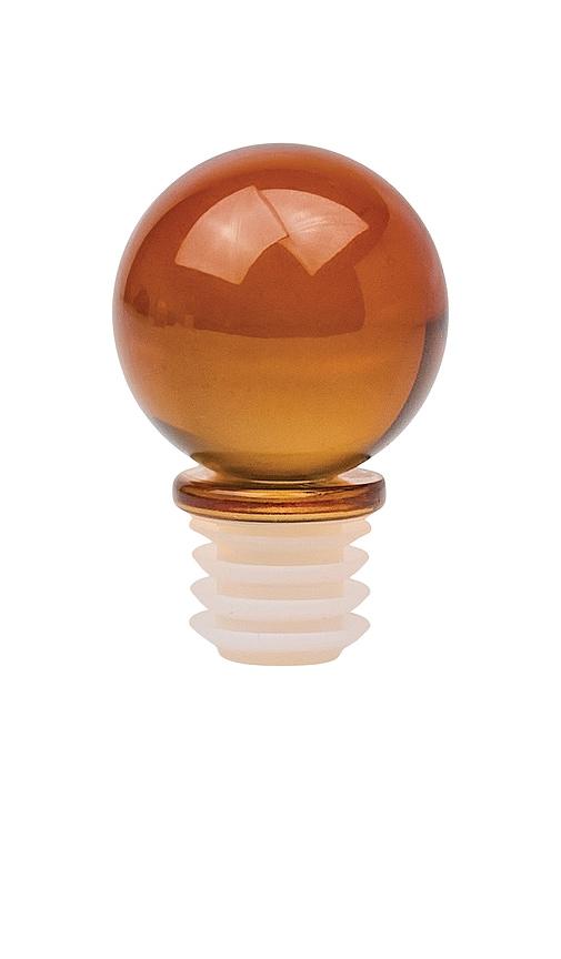 Here's How The Moony Glass Bottle Stopper in Burnt Orange by HERE'S HOW