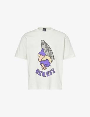 Obelisk Graphic-Print Cotton T-Shirt by HERESY