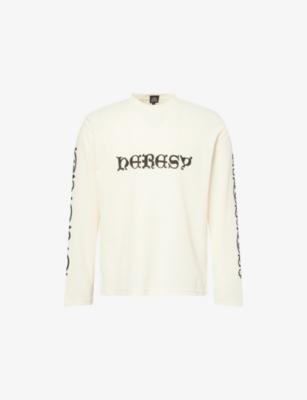 Wrough Logo-Print Cotton-Blend Top by HERESY