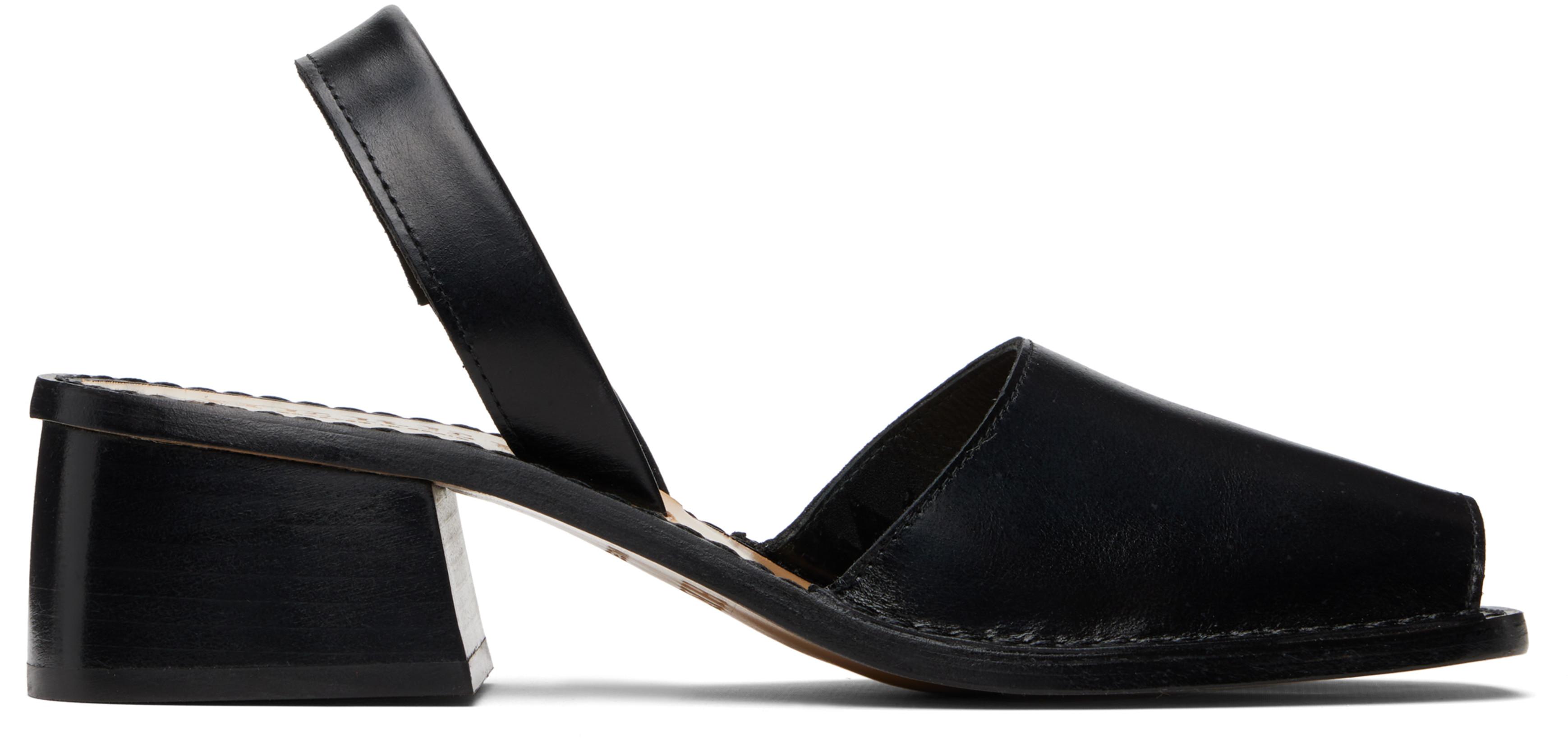 Black Altet Heeled Sandals by HEREU