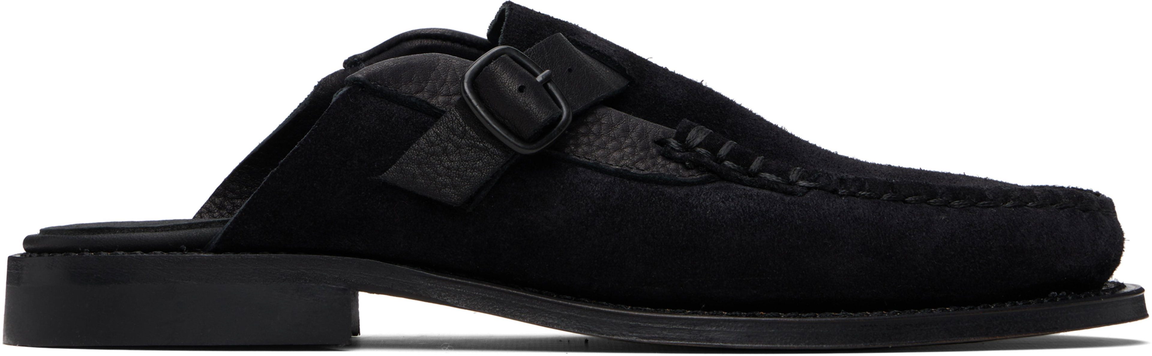 Black Barraca Slip-on Loafers by HEREU