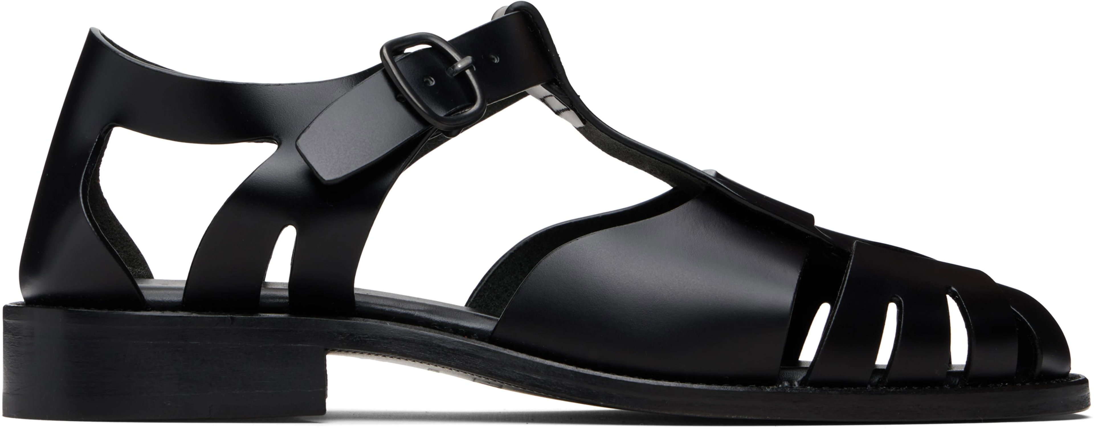 Black Pesca Sandals by HEREU