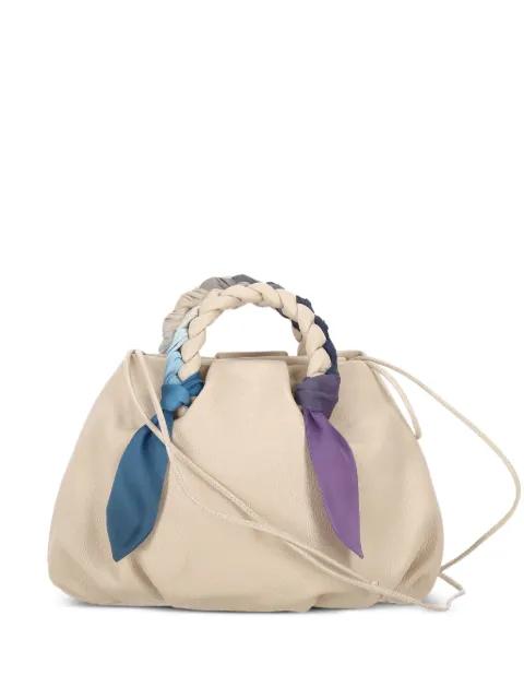 Bombon Foulard braided-handle crossbody bag by HEREU