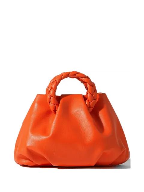 Bombon braided-handle bucket bag by HEREU