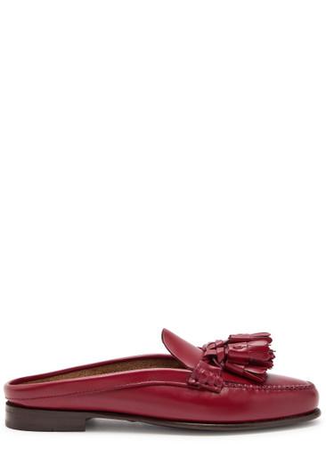 Borlada tassled leather mule loafers by HEREU