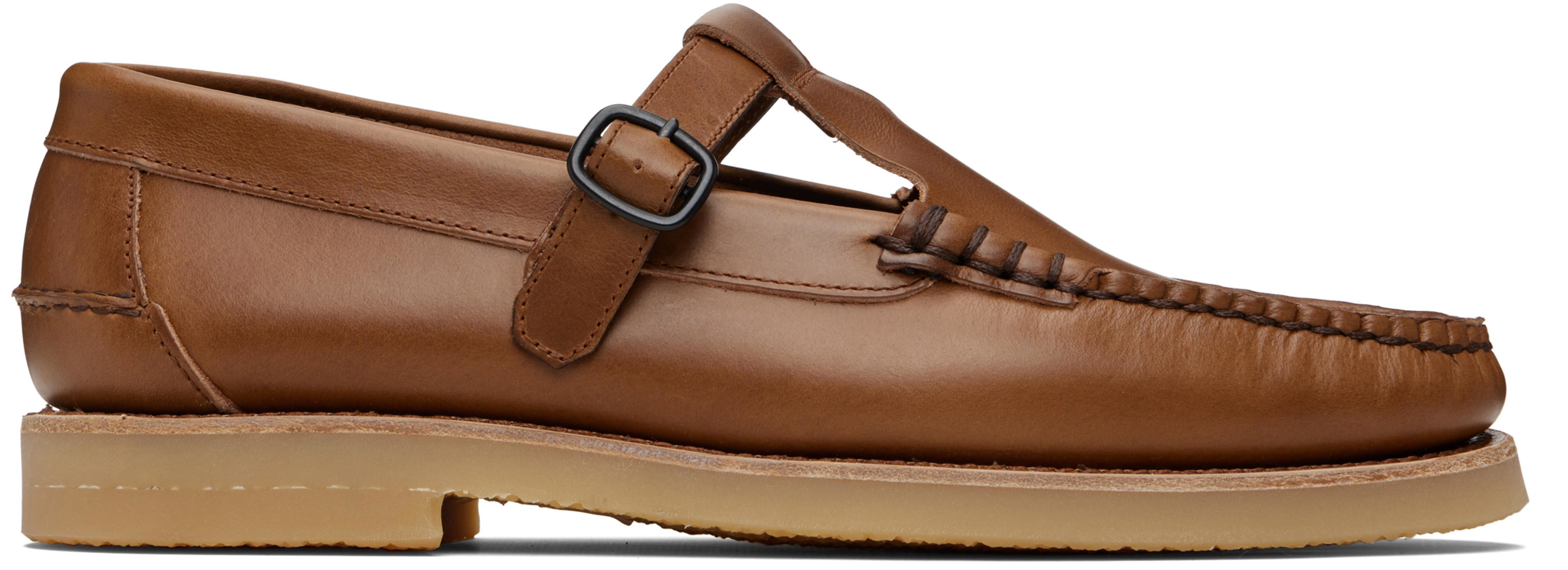 Brown Alber Rubber Veg Tan Loafers by HEREU