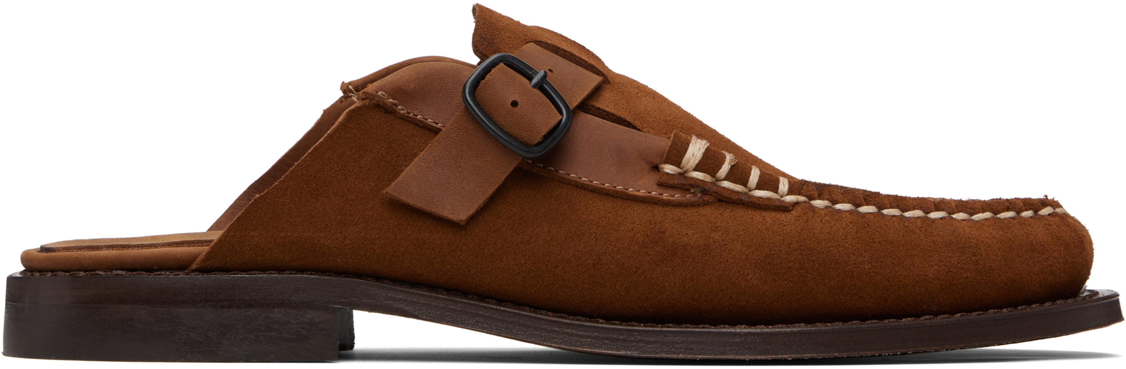 Brown Barraca Slip-on Loafers by HEREU