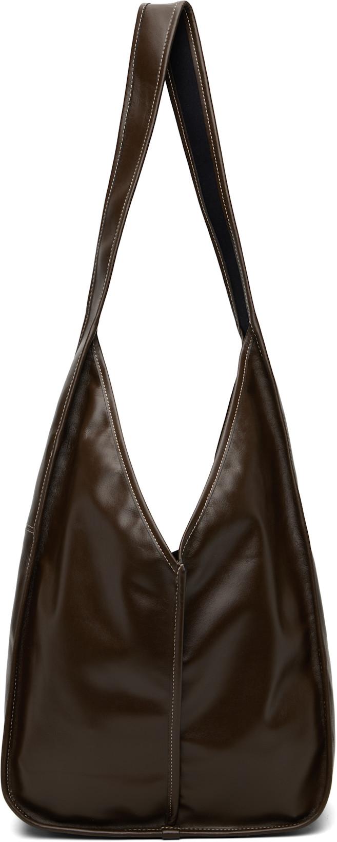 Brown Calella Crossbody Bag by HEREU