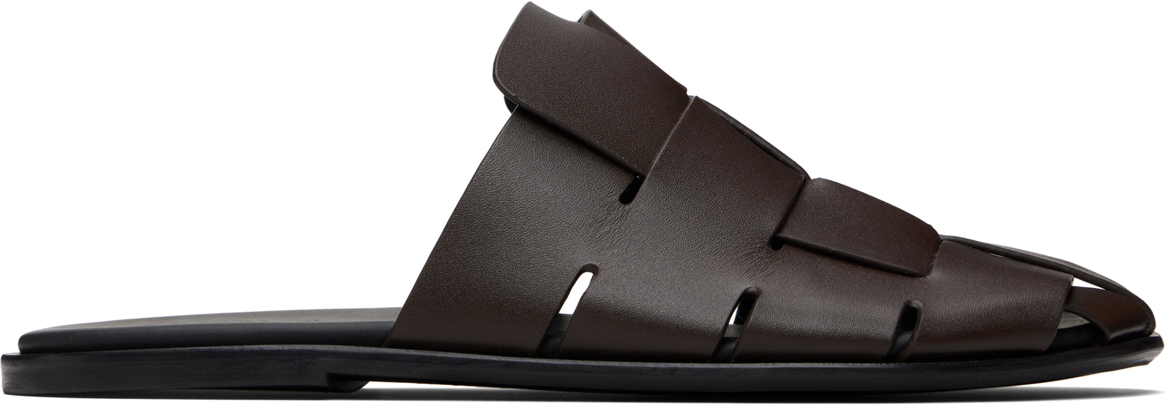 Brown Dira Slim Slip-on Loafers by HEREU