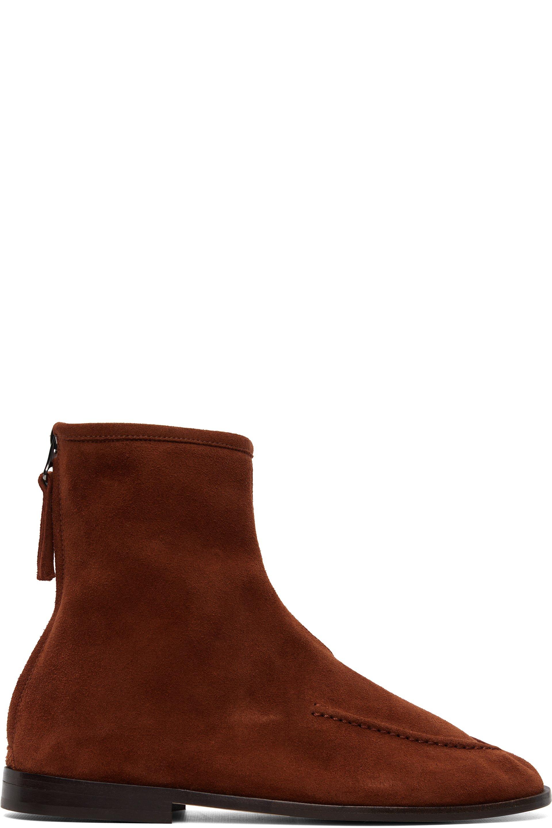 Brown Juliol Suede Boots by HEREU