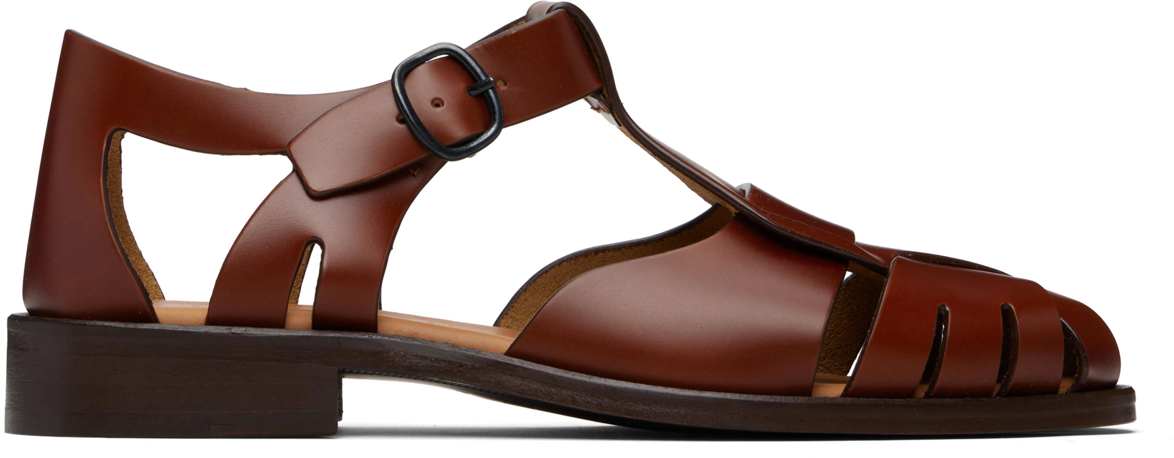 Brown Pesca Sandals by HEREU