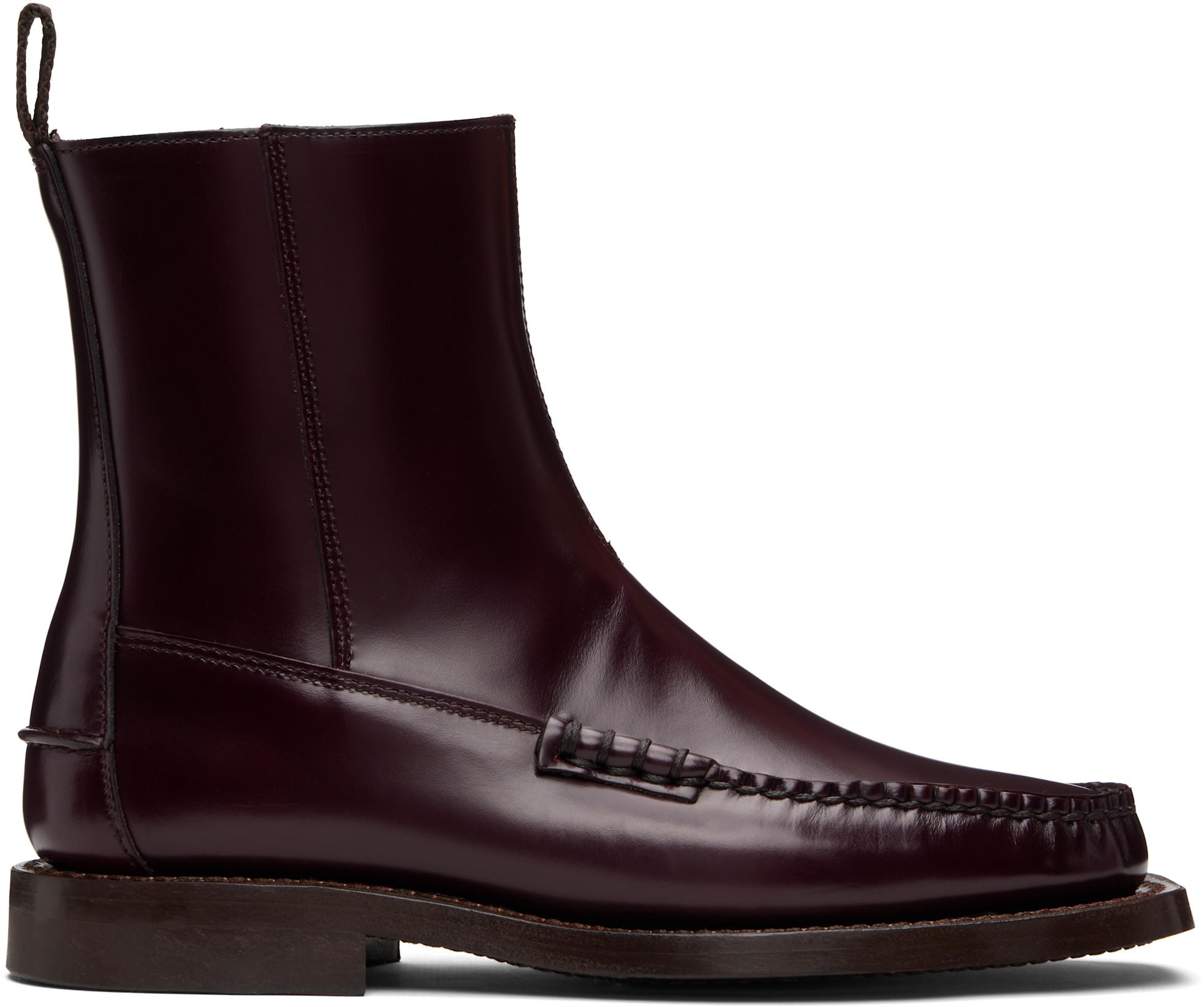 Burgundy Andreu Boots by HEREU