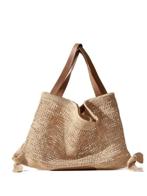 Cador crocheted knot shoulder bag by HEREU