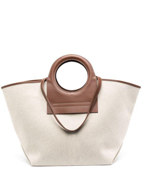 large Cala canvas tote bag by HEREU
