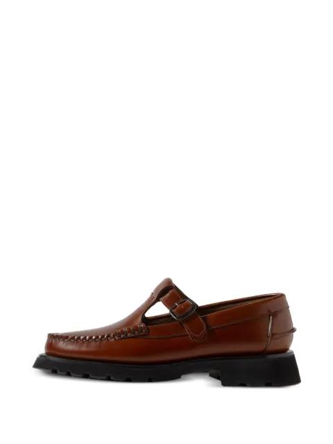 t-bar tread sole loafers by HEREU