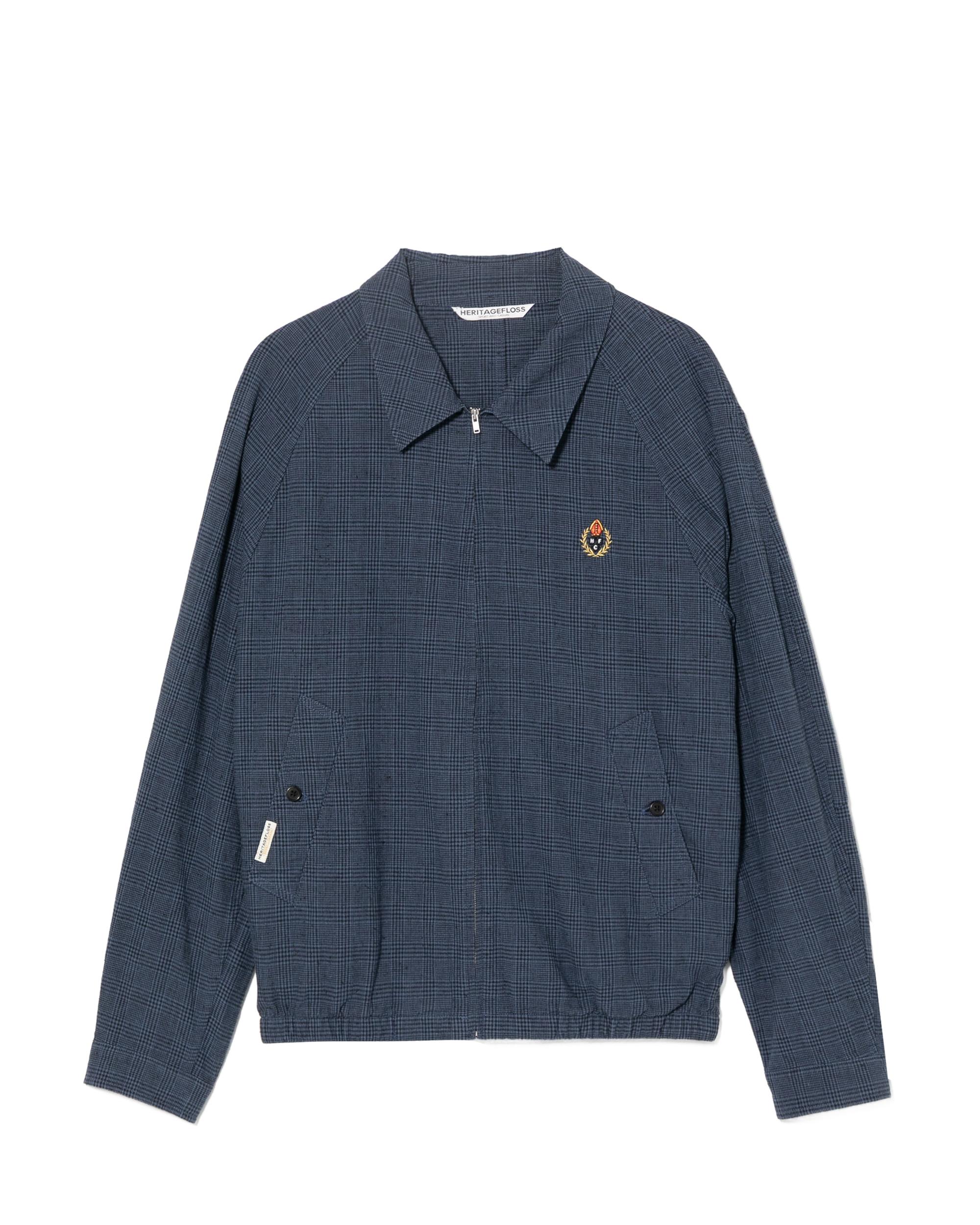 Crest washed check blouson jacket by HERITAGEFLOSS