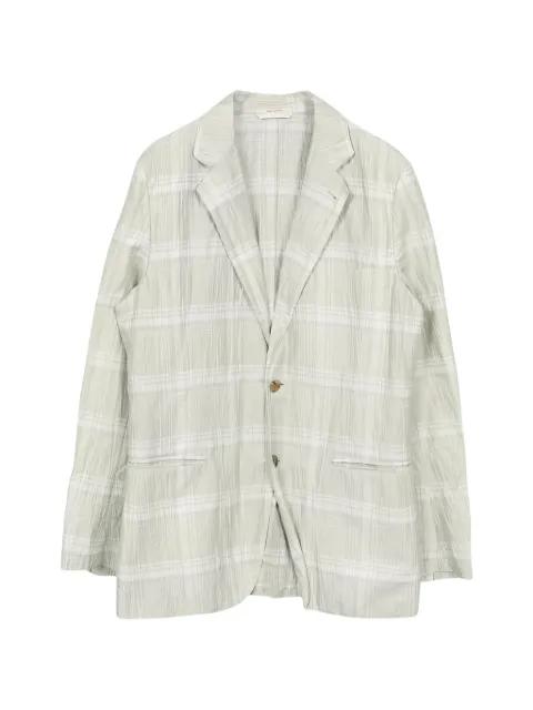 10s tailored check jacket by HERMES 