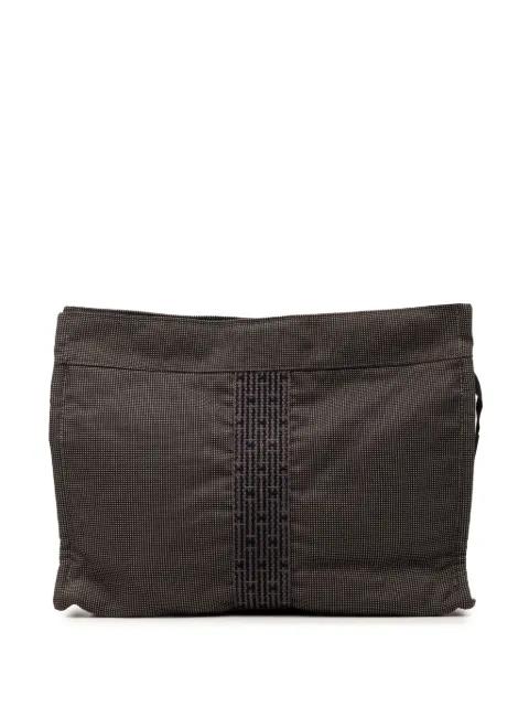 1990-2000 Canvas Herline clutch bag by HERMES 