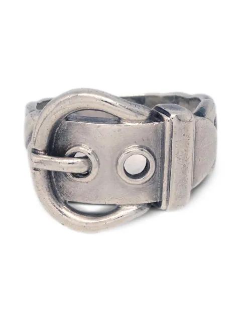 1990-2000s buckle-design chain ring by HERMES 
