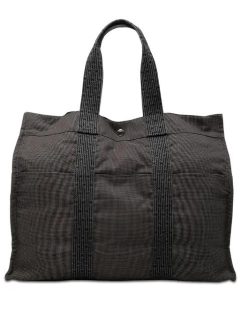 1990-2010 Canvas Herline GM tote bag by HERMES 
