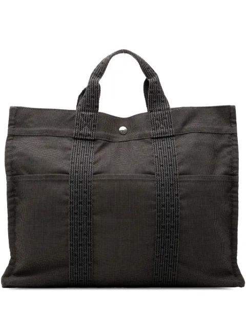 1990-2010 Canvas Herline MM tote bag by HERMES 