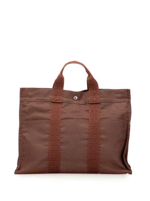 1990-2010 Canvas Herline MM tote bag by HERMES 
