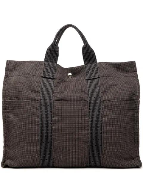 1990-2010 Canvas Herline MM tote bag by HERMES 