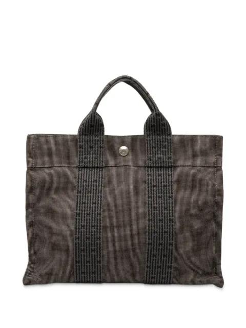 1990-2010 Canvas Herline PM tote bag by HERMES 