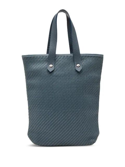 1990-2015 Woven Leather and Polyester Ahmedabad Diego PM handbag by HERMES 
