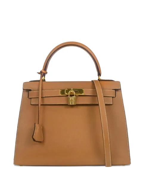 1990s 28 Kelly Courchevel two-way tote bag by HERMES 