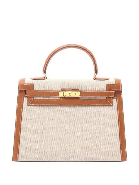 1991 Kelly 32 leather handbag by HERMES 
