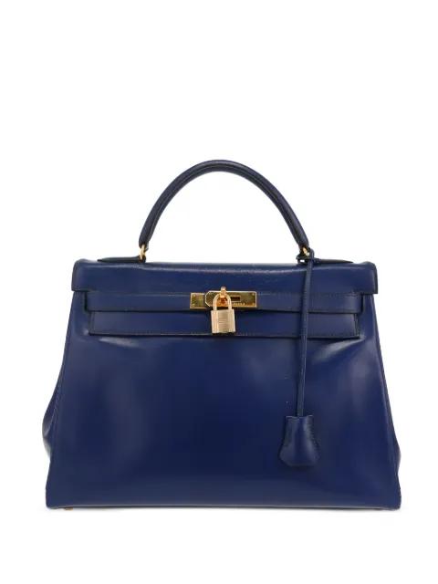 1991 Kelly 32 leather tote bag by HERMES 