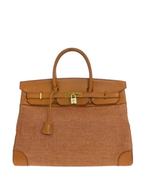 1998 40 Birkin Toile H Gulliver tote bag by HERMES 