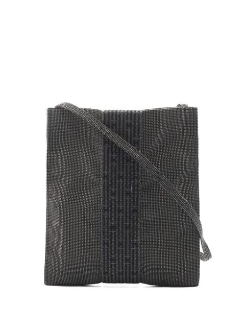 2000Ss Yell line canvas cross body bag by HERMES 